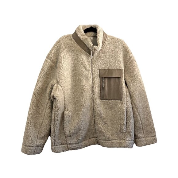 Polham Japan Sherpa Heavy Weight Jacket Front Pocket Beige Men XXL - Picture 1 of 12